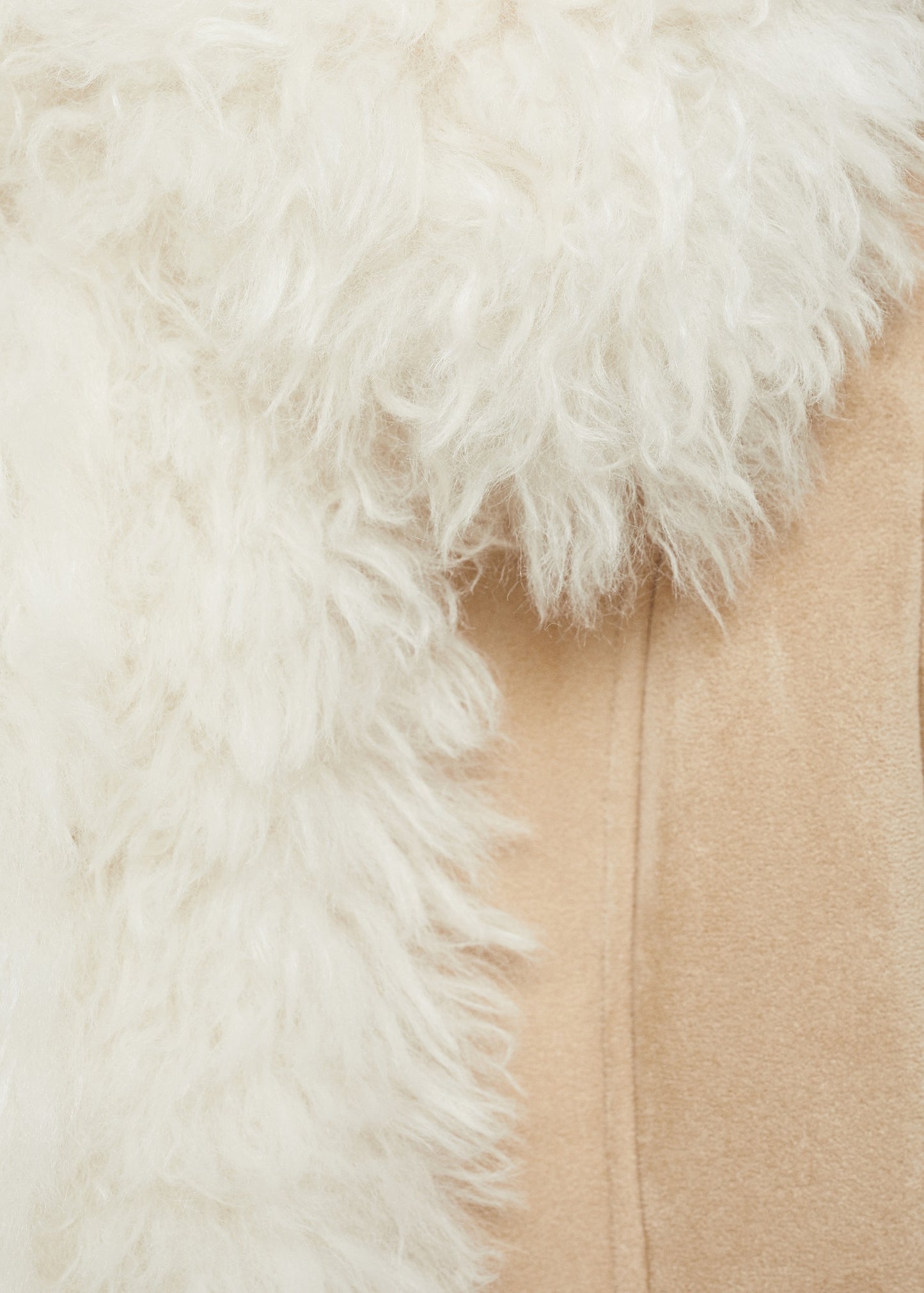 Shearling-lined coat