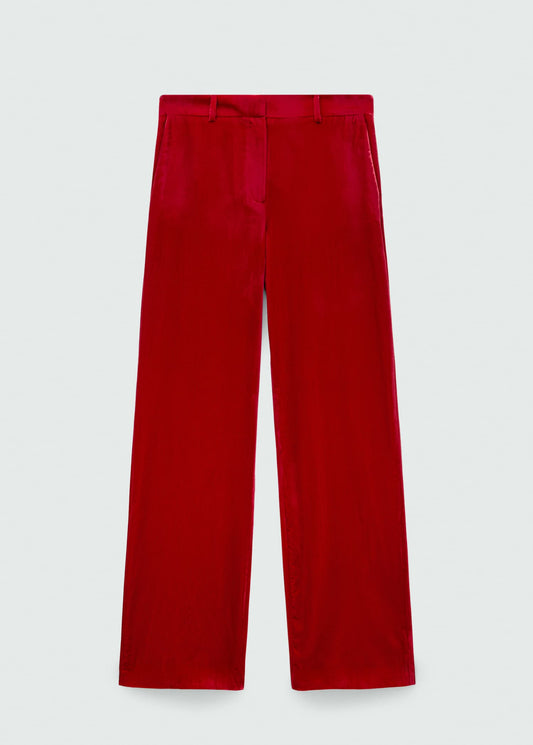 Velvet suit trousers