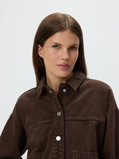 Denim shirt with pockets