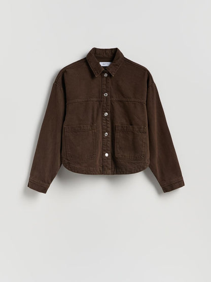 Denim shirt with pockets