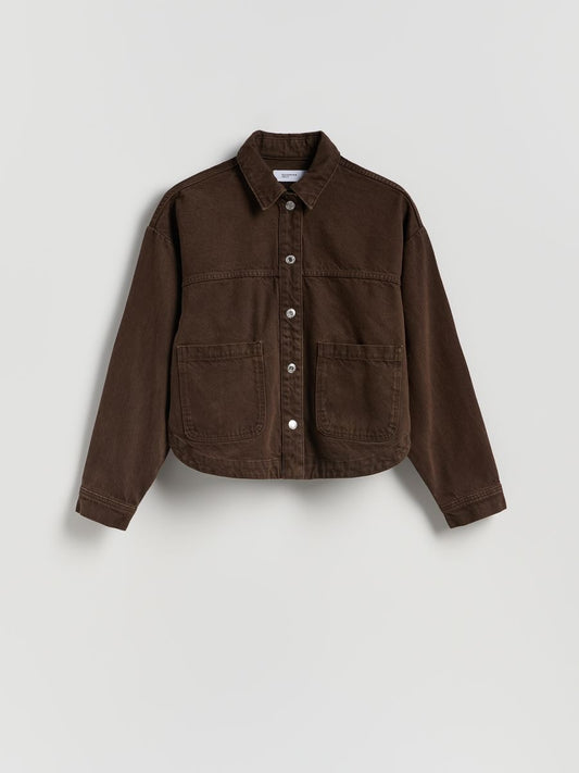 Denim shirt with pockets