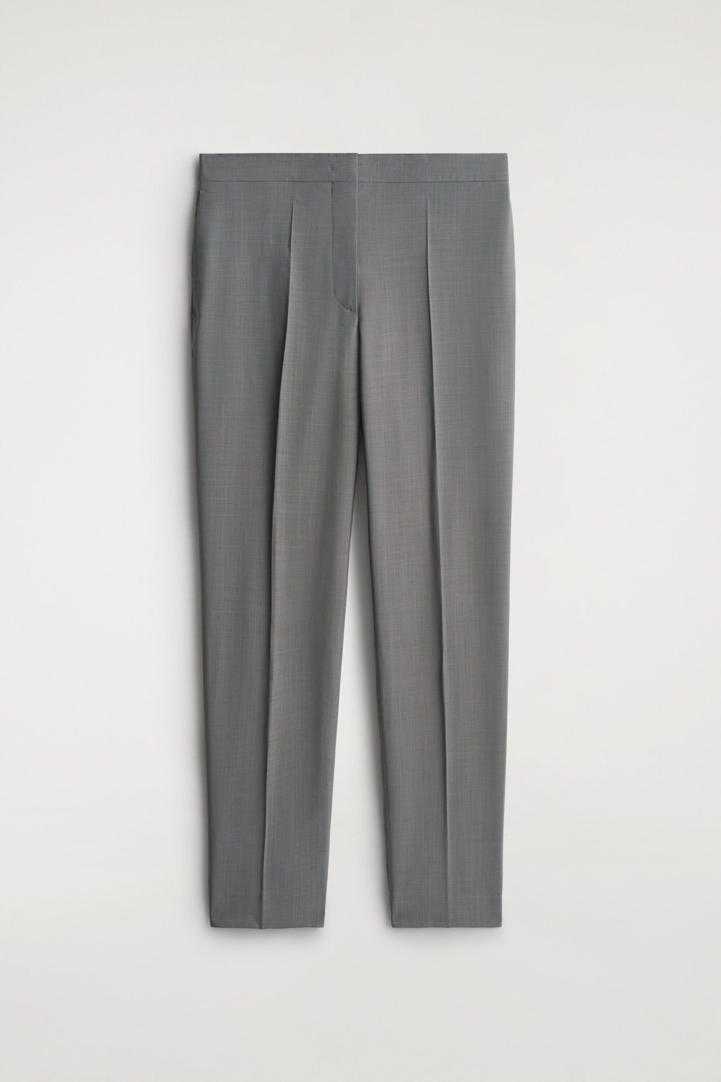 Tailored Wool Straight-Leg Trousers
