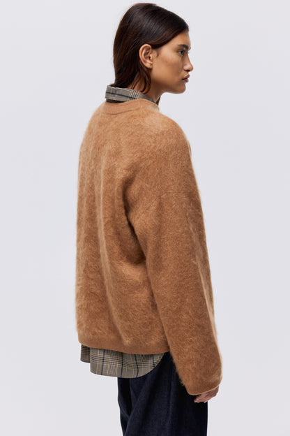 Brushed cashmere jumper