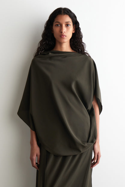 Hooded Silk Top