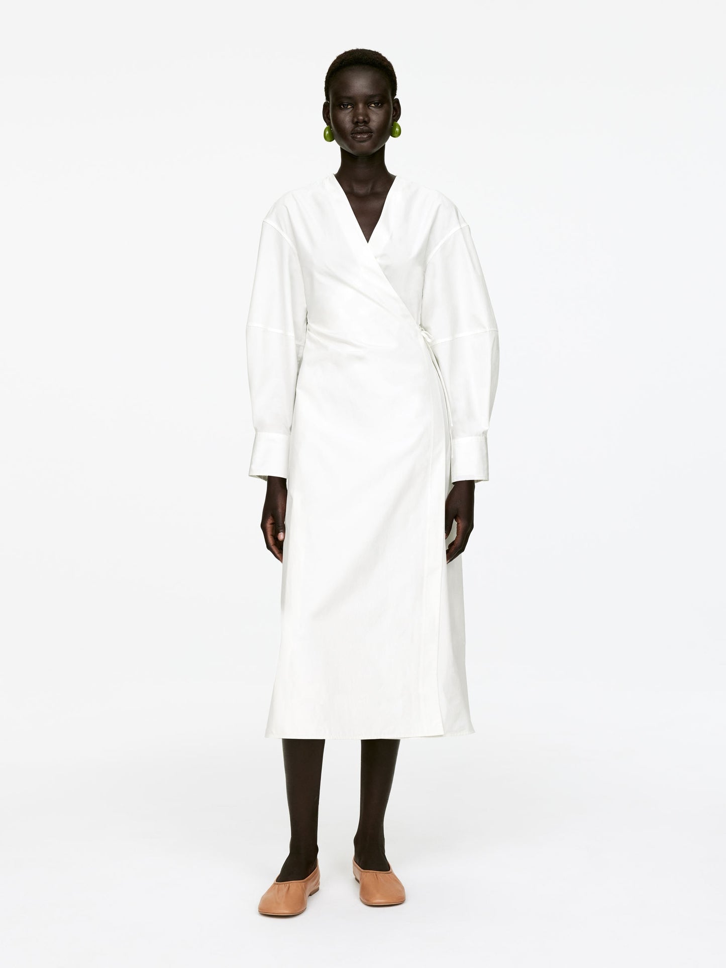 Cotton Wrap Dress