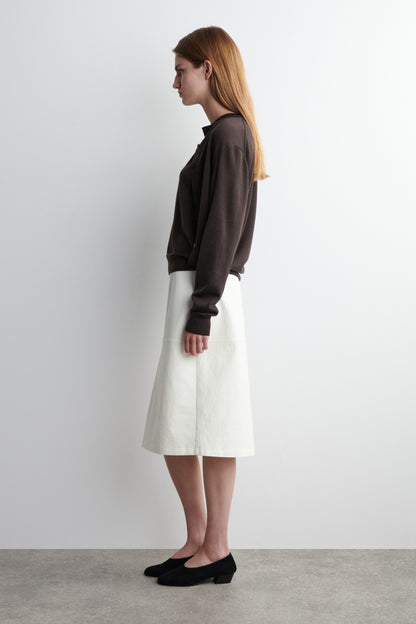Layered Merino Wool Cardigan