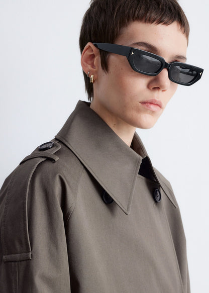 Double-Breasted Trench Jacket
