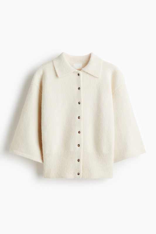 Collared cardigan