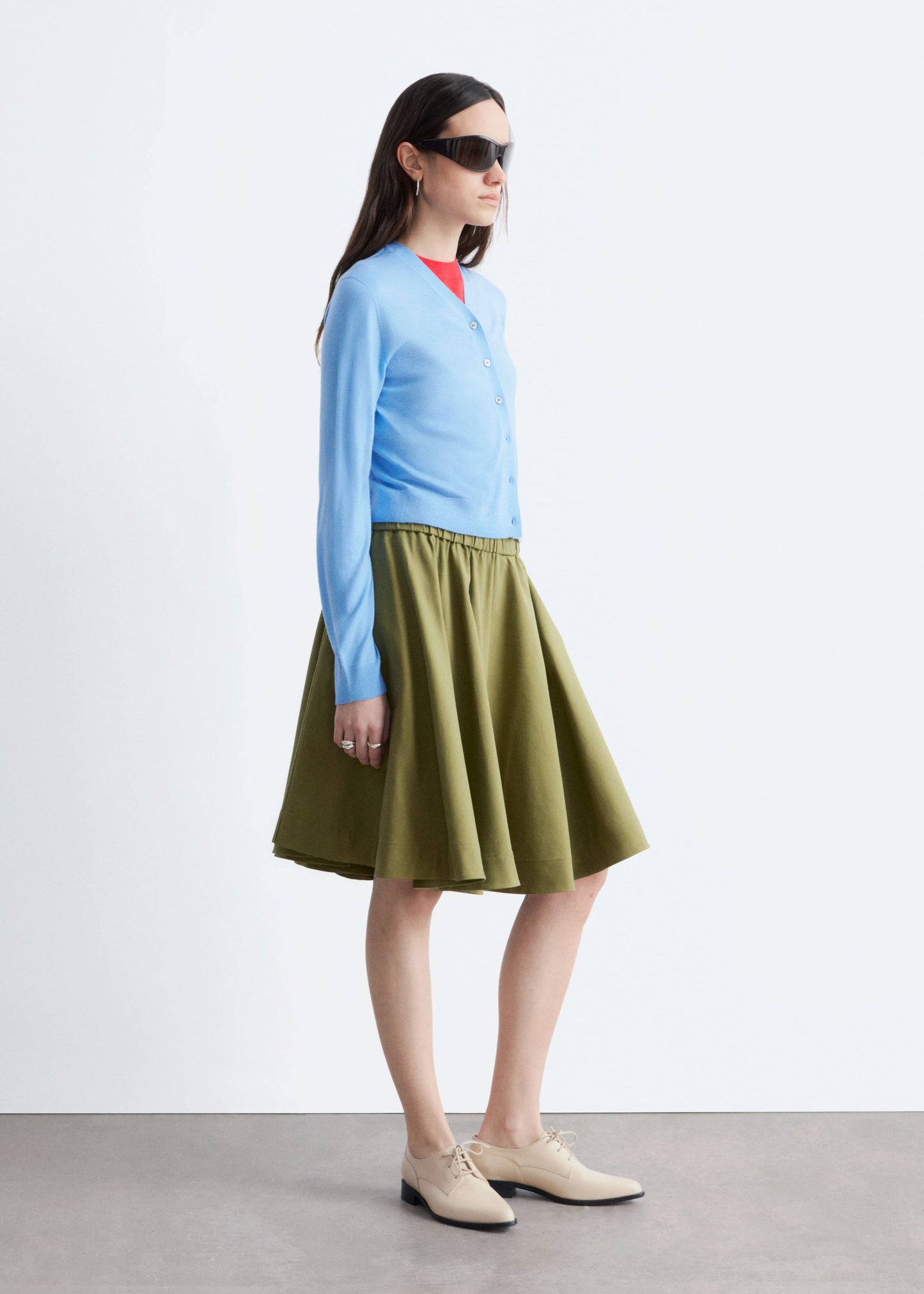 Cropped Cashmere Cardigan