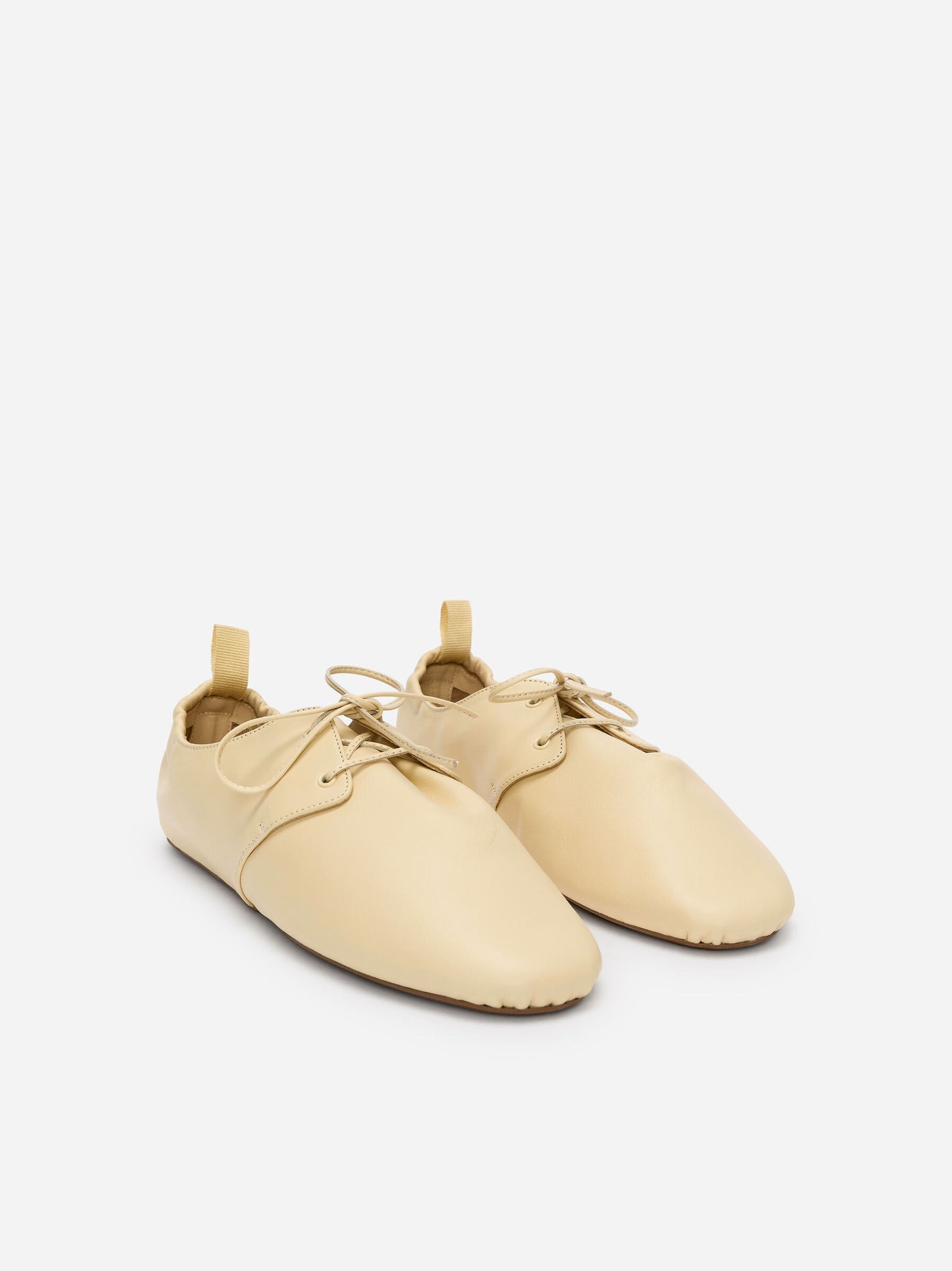Soft Leather Lace-Up Shoes