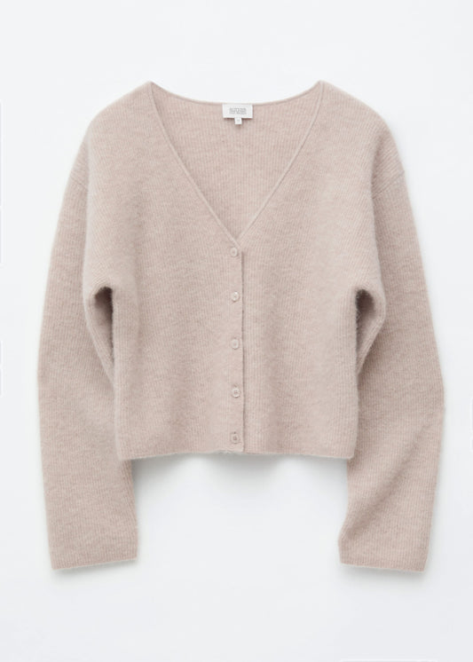 Alpaca-Blend Cardigan