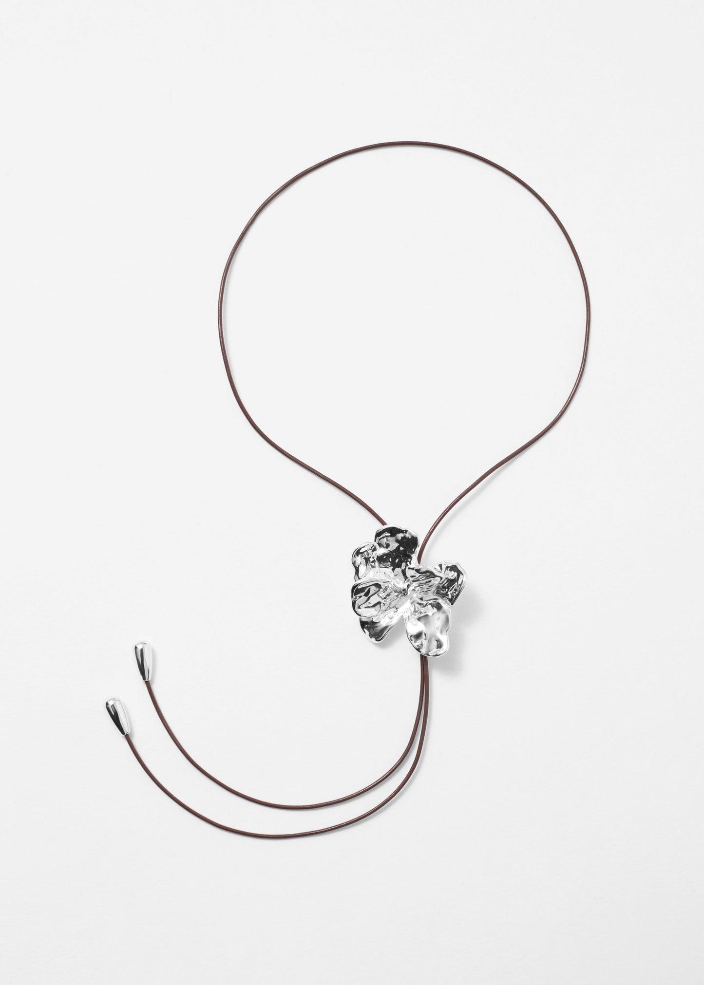 Flower Bolo Tie Necklace