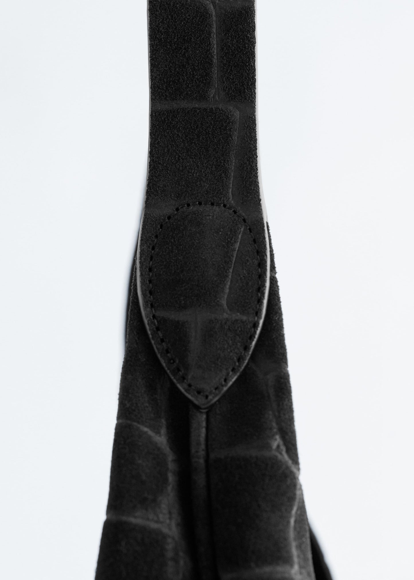 Suede Croco Tote Bag