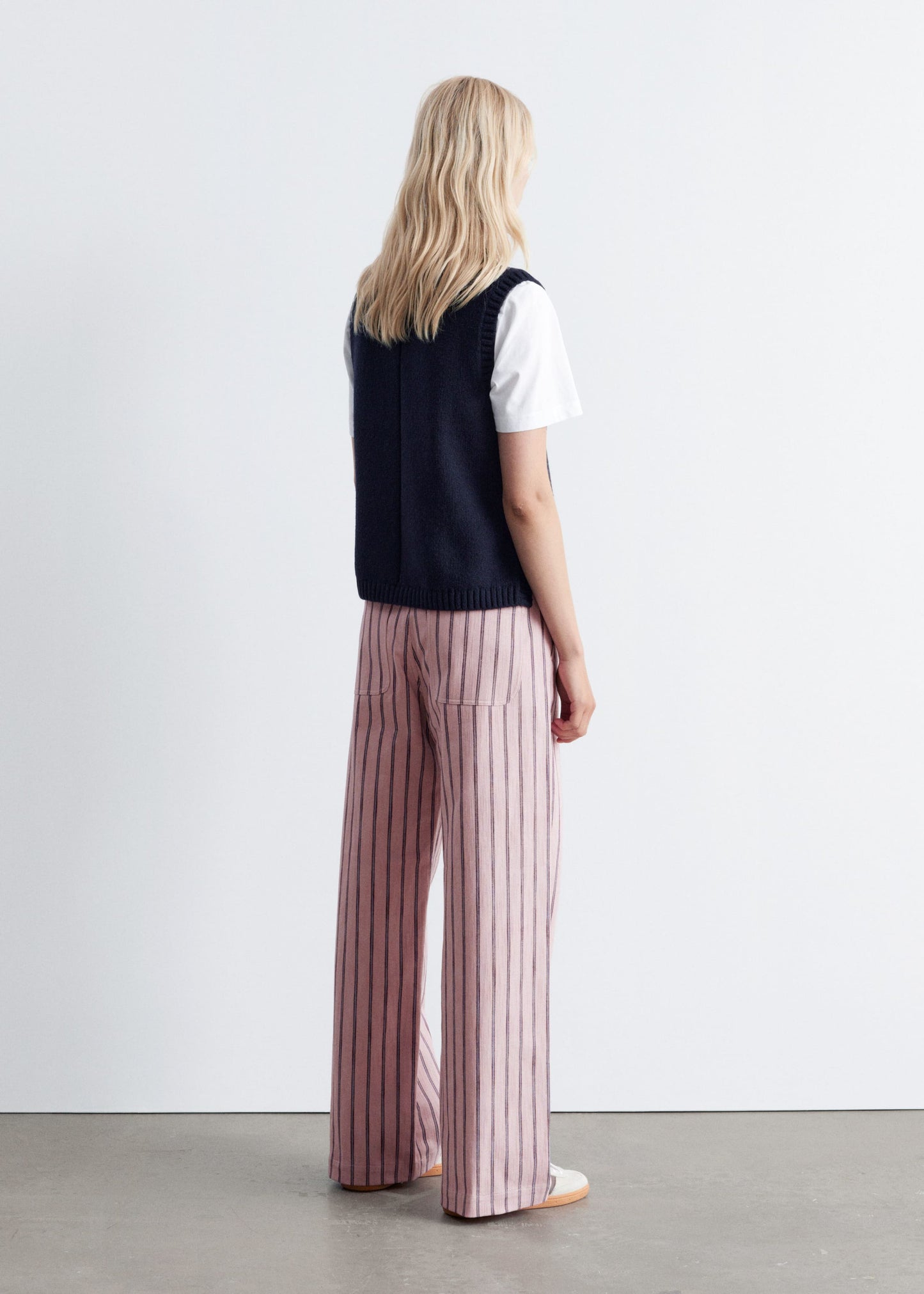 Striped Cotton Trousers