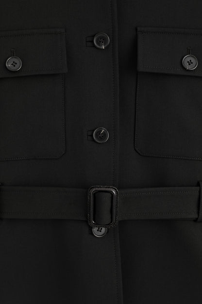 Belted Peplum Jacket
