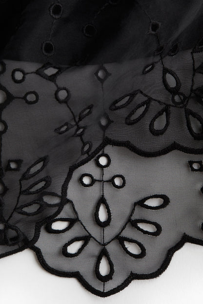 Broderie anglaise organza skirt