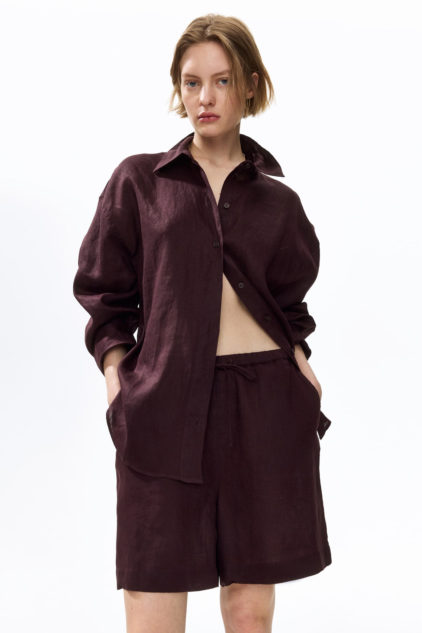 Oversized linen shirt