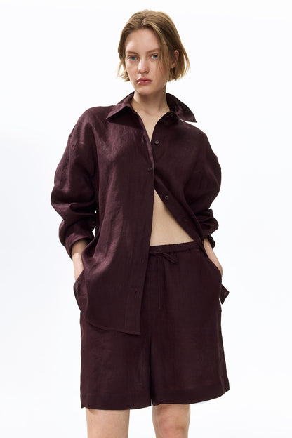 Oversized linen shirt