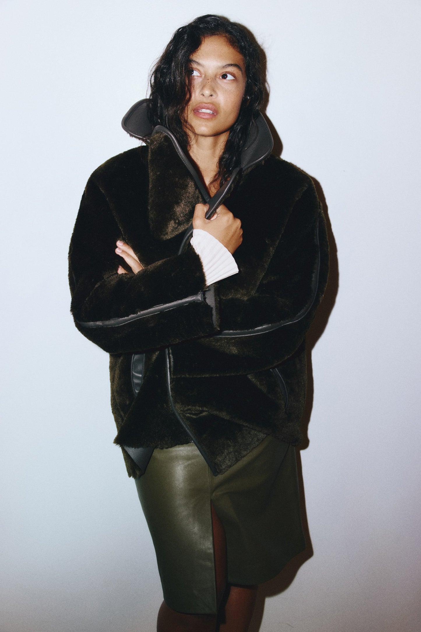Fluffy coat