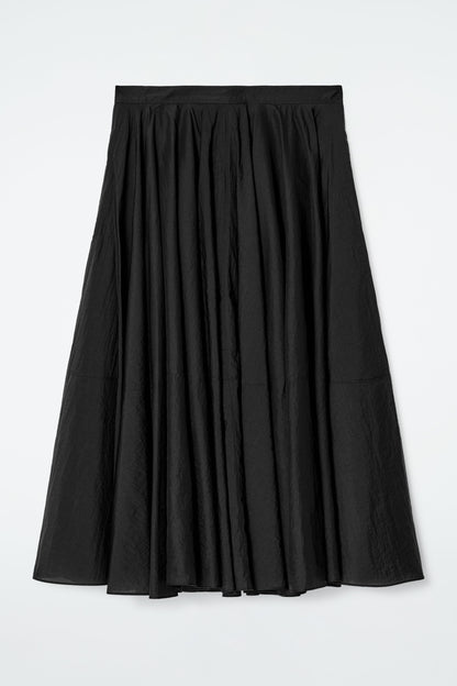 Circle-Cut Midi Skirt