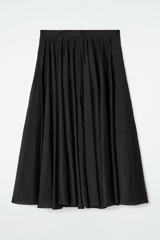 Circle-Cut Midi Skirt