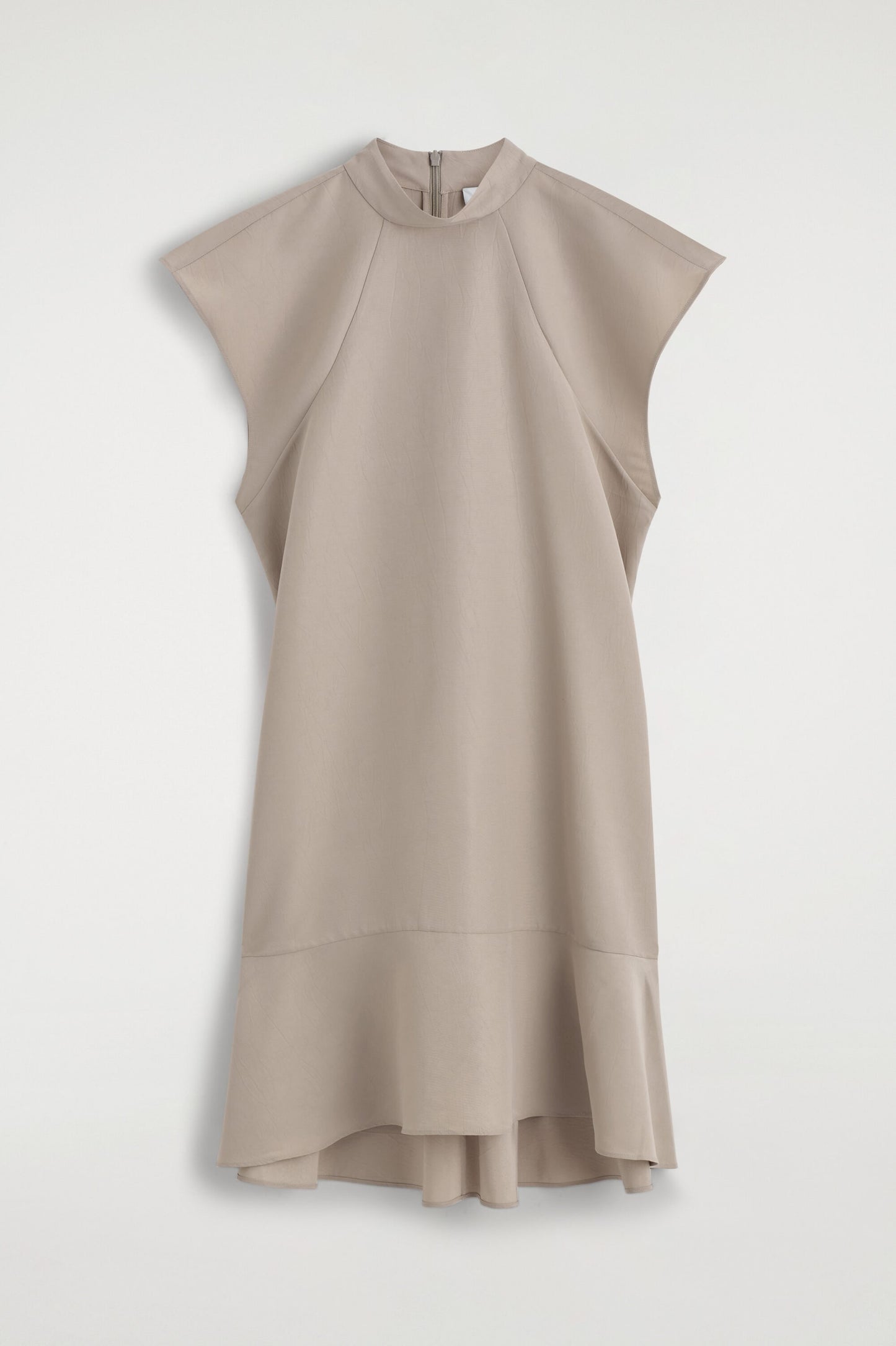 Sculpted High-Neck Dress