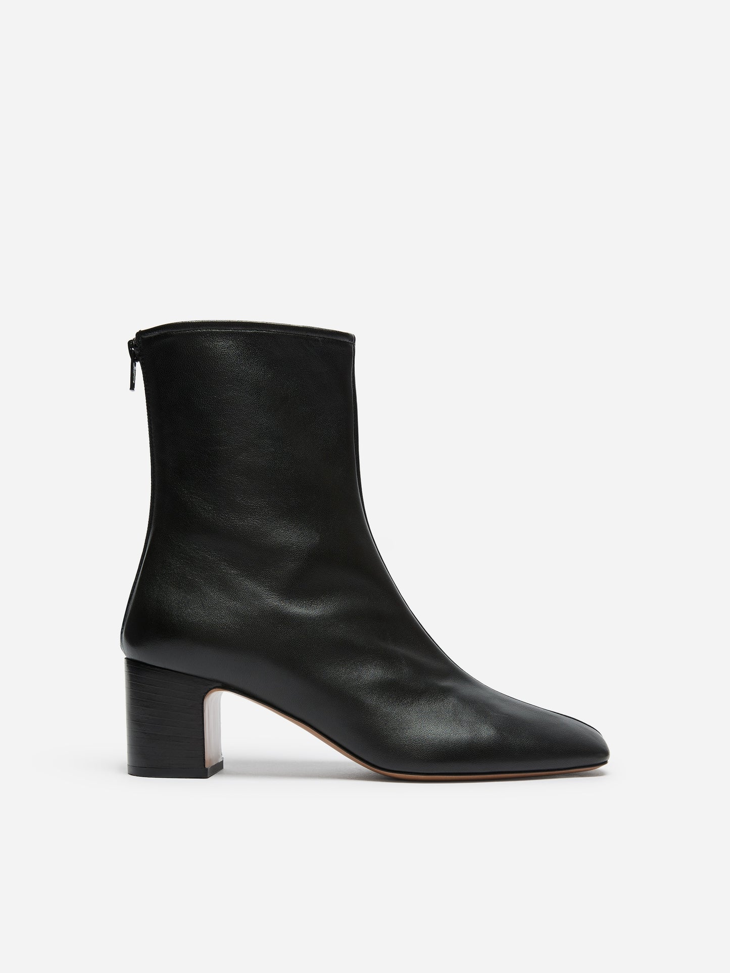 Leather Sock Ankle Boots