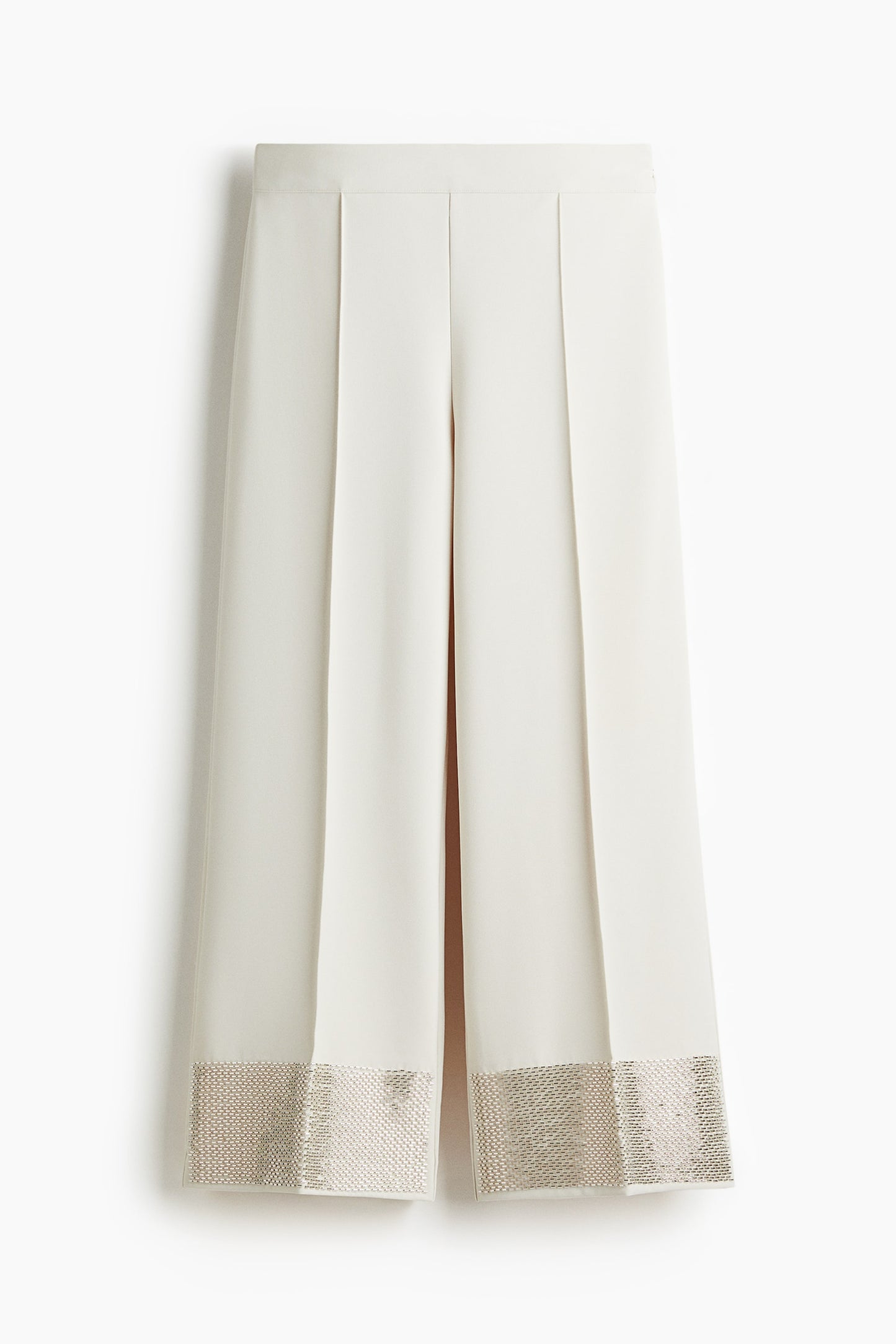 Bead-embellished trousers