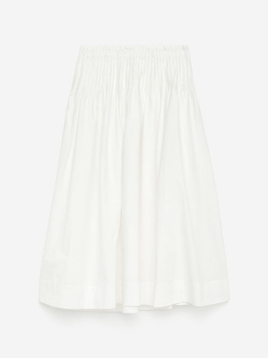 Pintuck Cotton Skirt