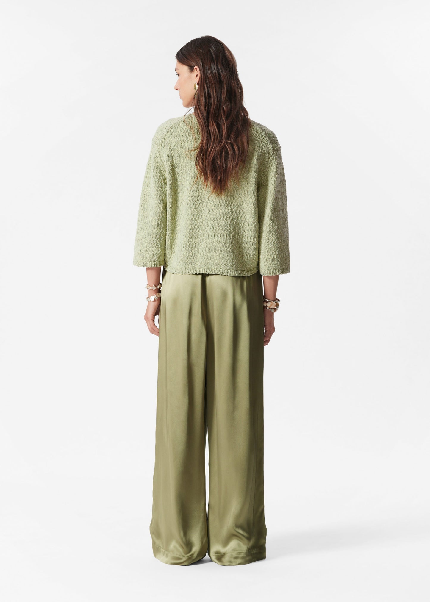 Knitted Short-Sleeve Cardigan