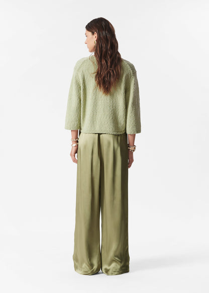Knitted Short-Sleeve Cardigan