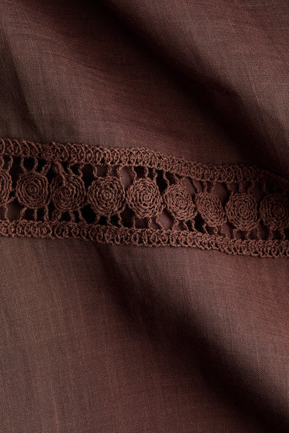 Ramie-blend dress