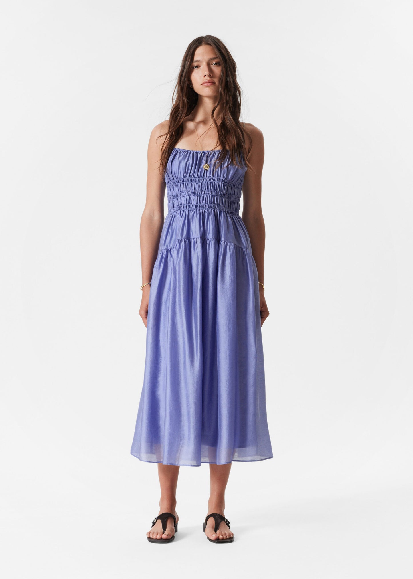 Ruched Midi Dress