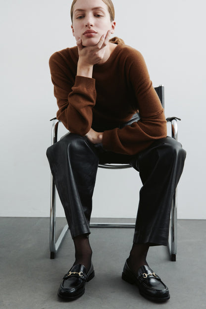 Faux Leather Loafers