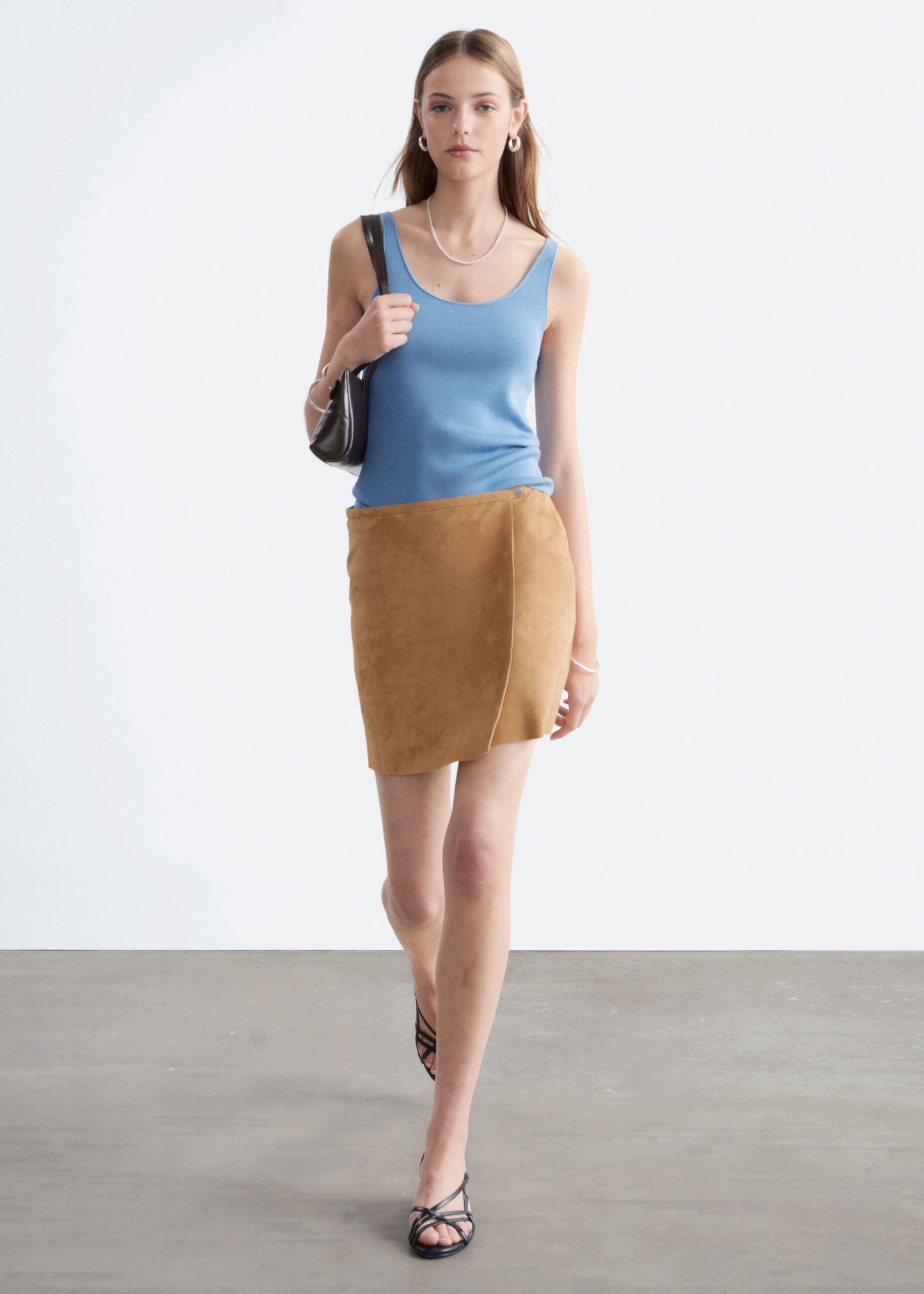 Suede Mini Skirt