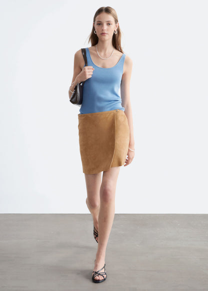 Suede Mini Skirt