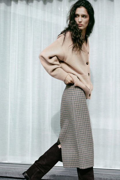 Oversized Cashmere-Blend Cardigan