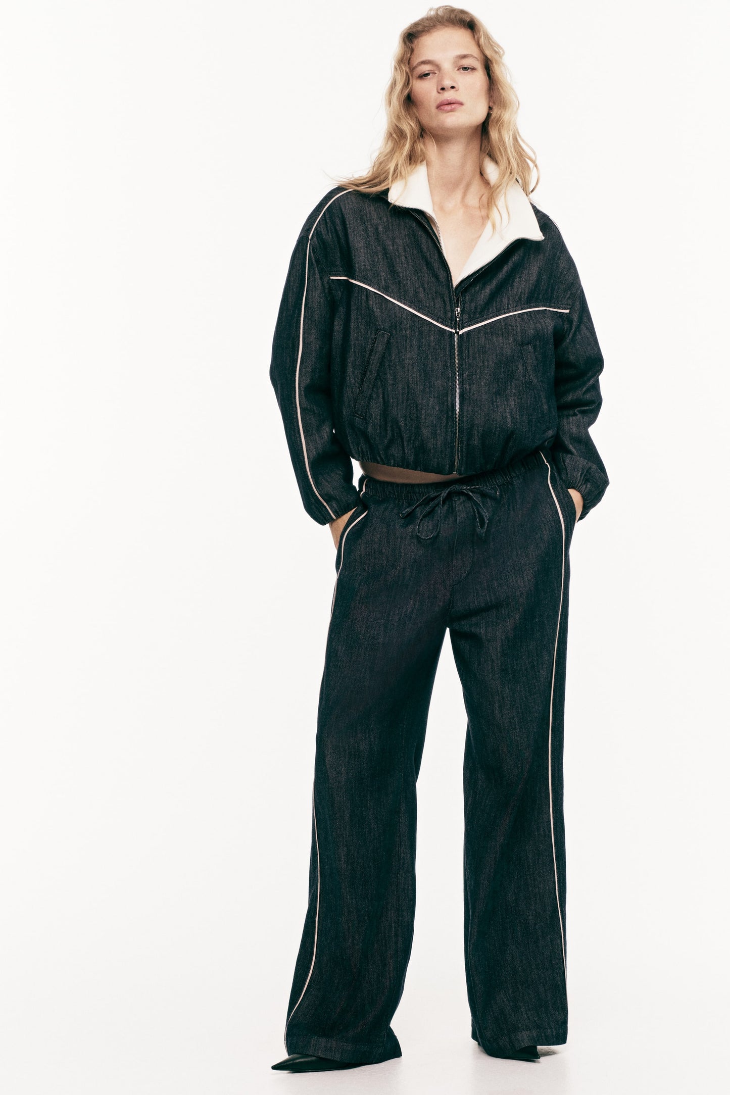 Oversized denim jacket