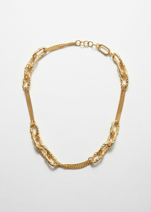 Chunky Sculpted-Link Necklace