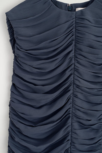 Gathered panelled dress