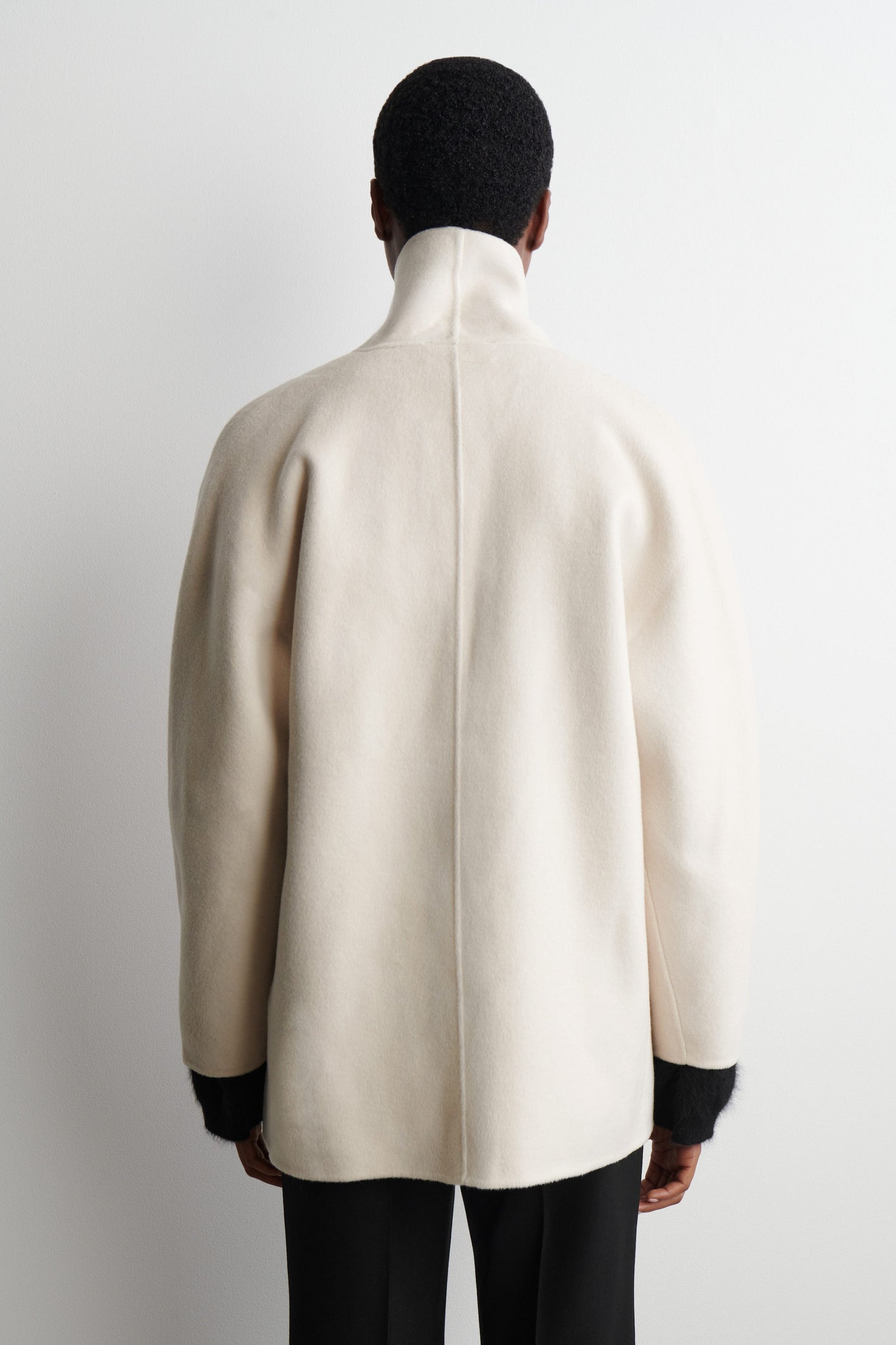 Double-Faced Wool Pea Jacket