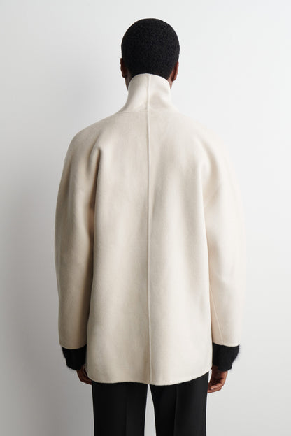 Double-Faced Wool Pea Jacket