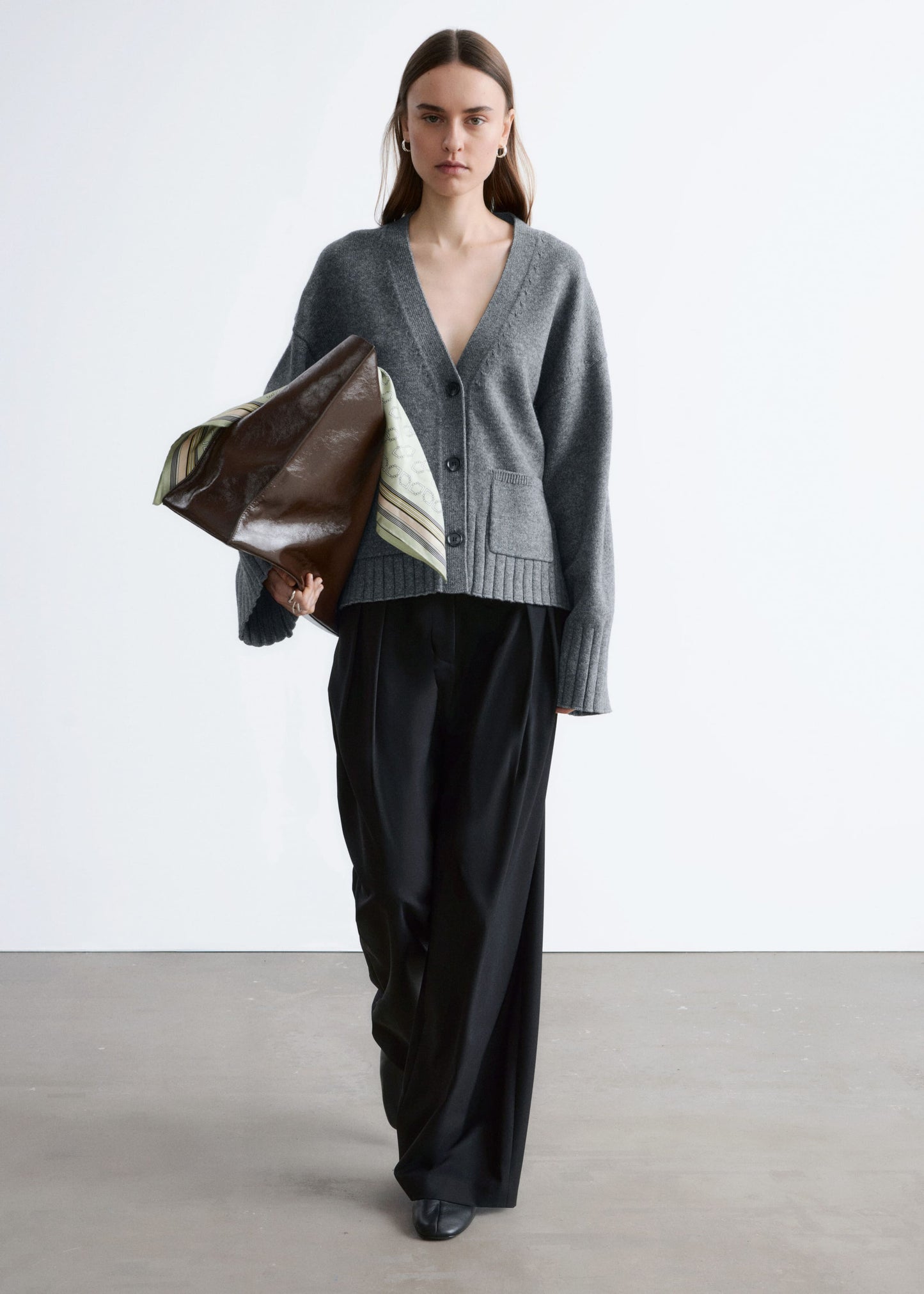 Tapered Knit Cardigan