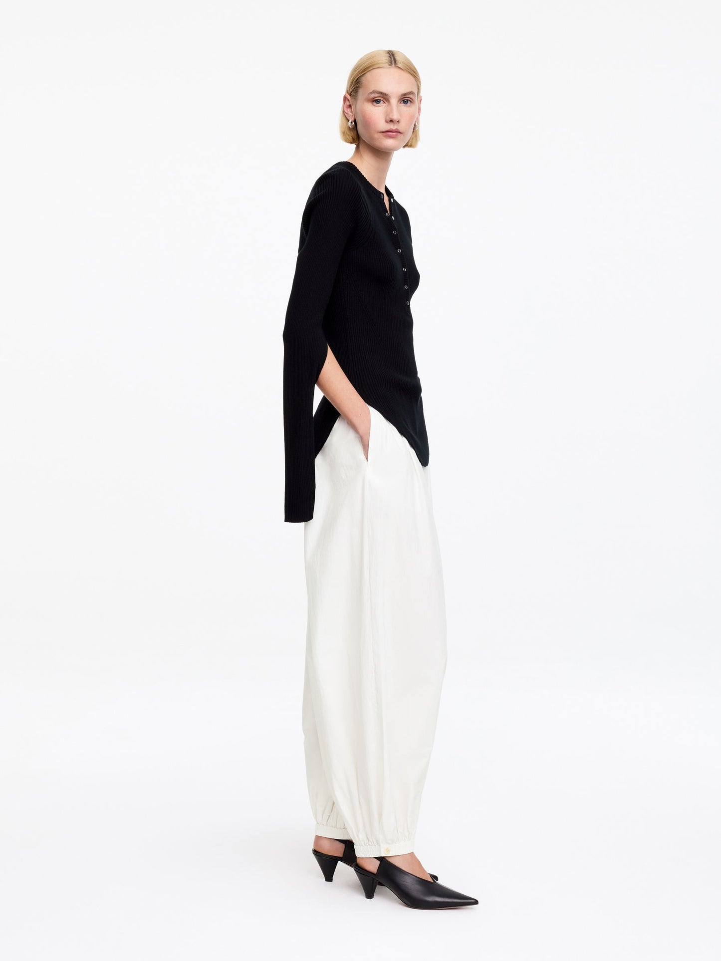 Balloon Cotton Trousers
