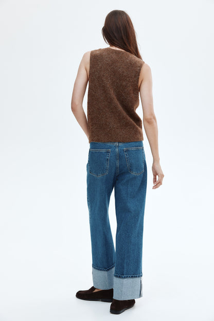 Alpaca-blend waistcoat