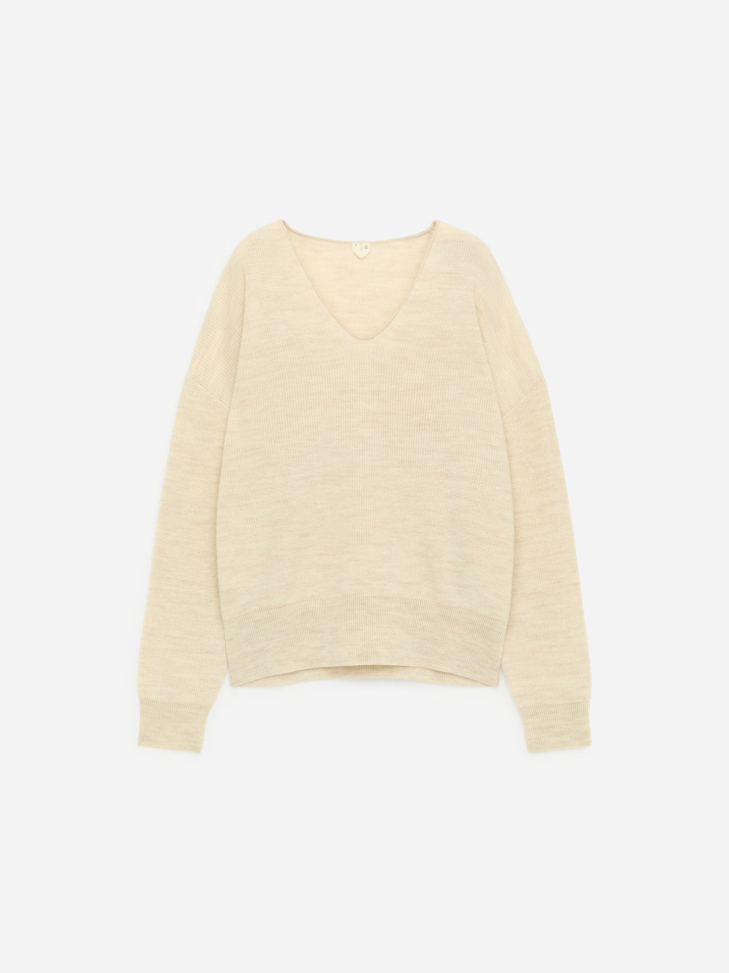Wool-Cotton V-Neck Jumper