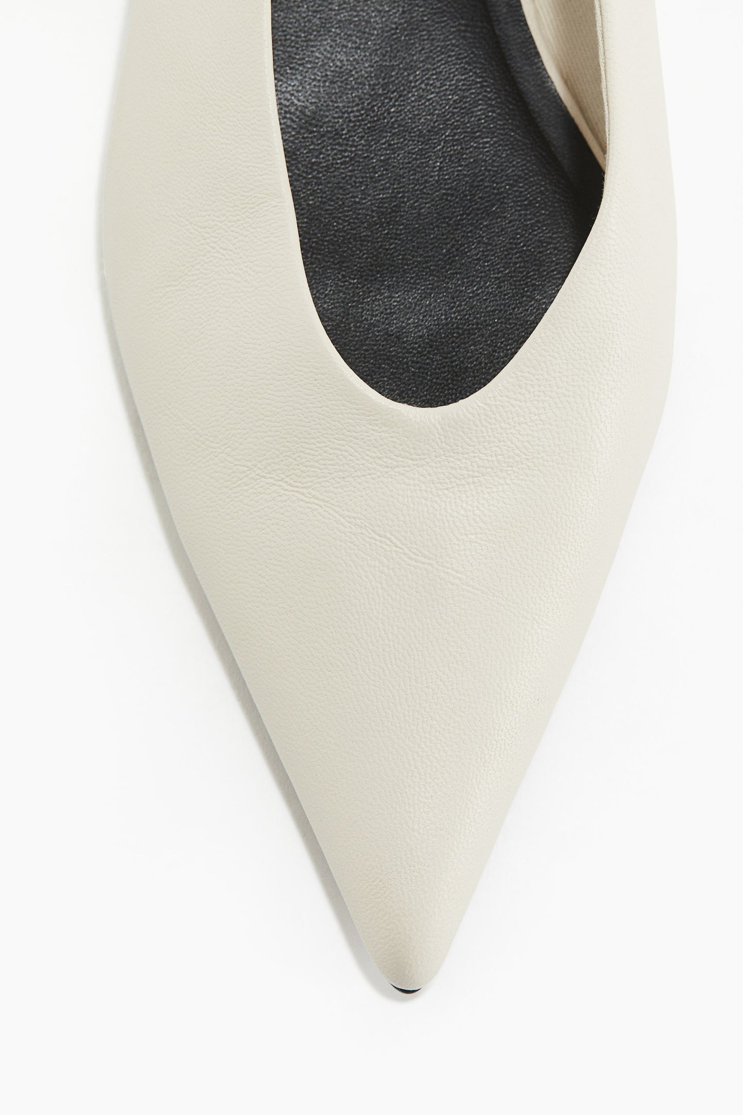 Leather slingbacks