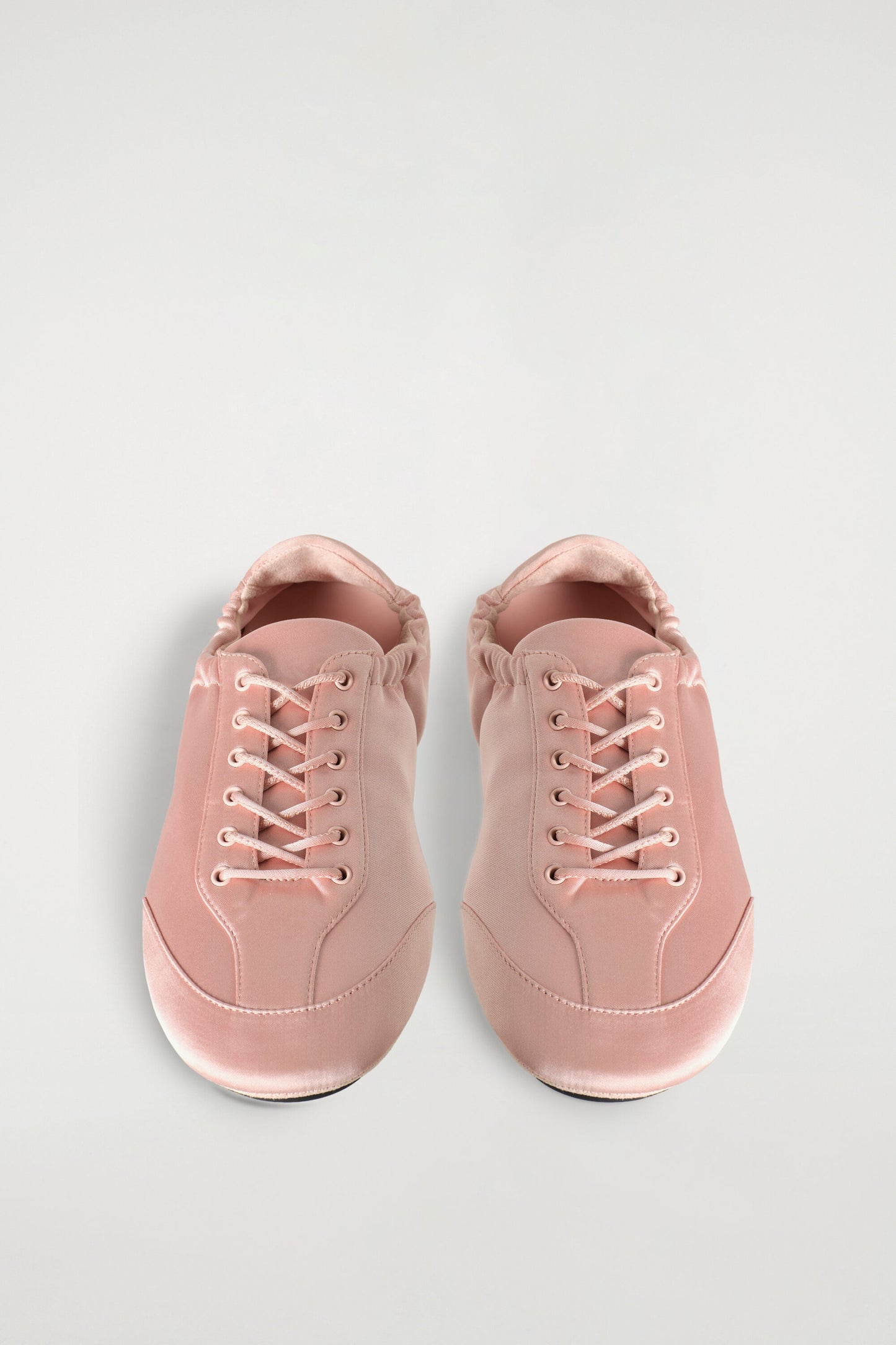 Satin-Suede Ballet Flat Trainers