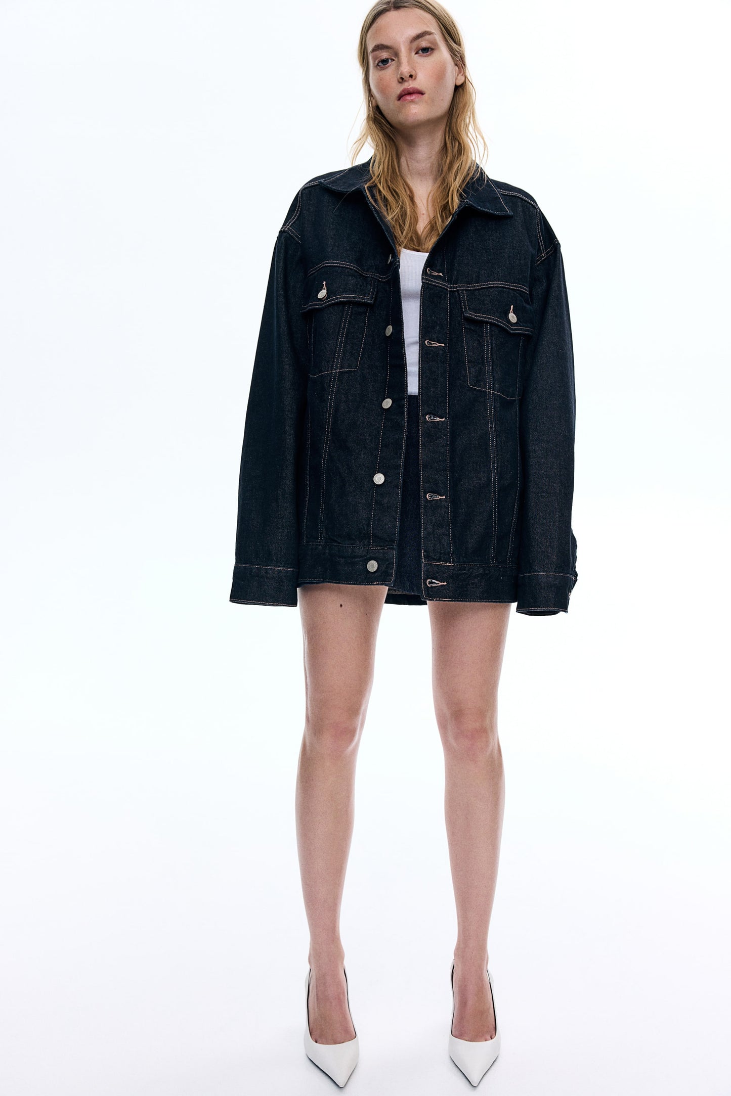 Oversized denim jacket