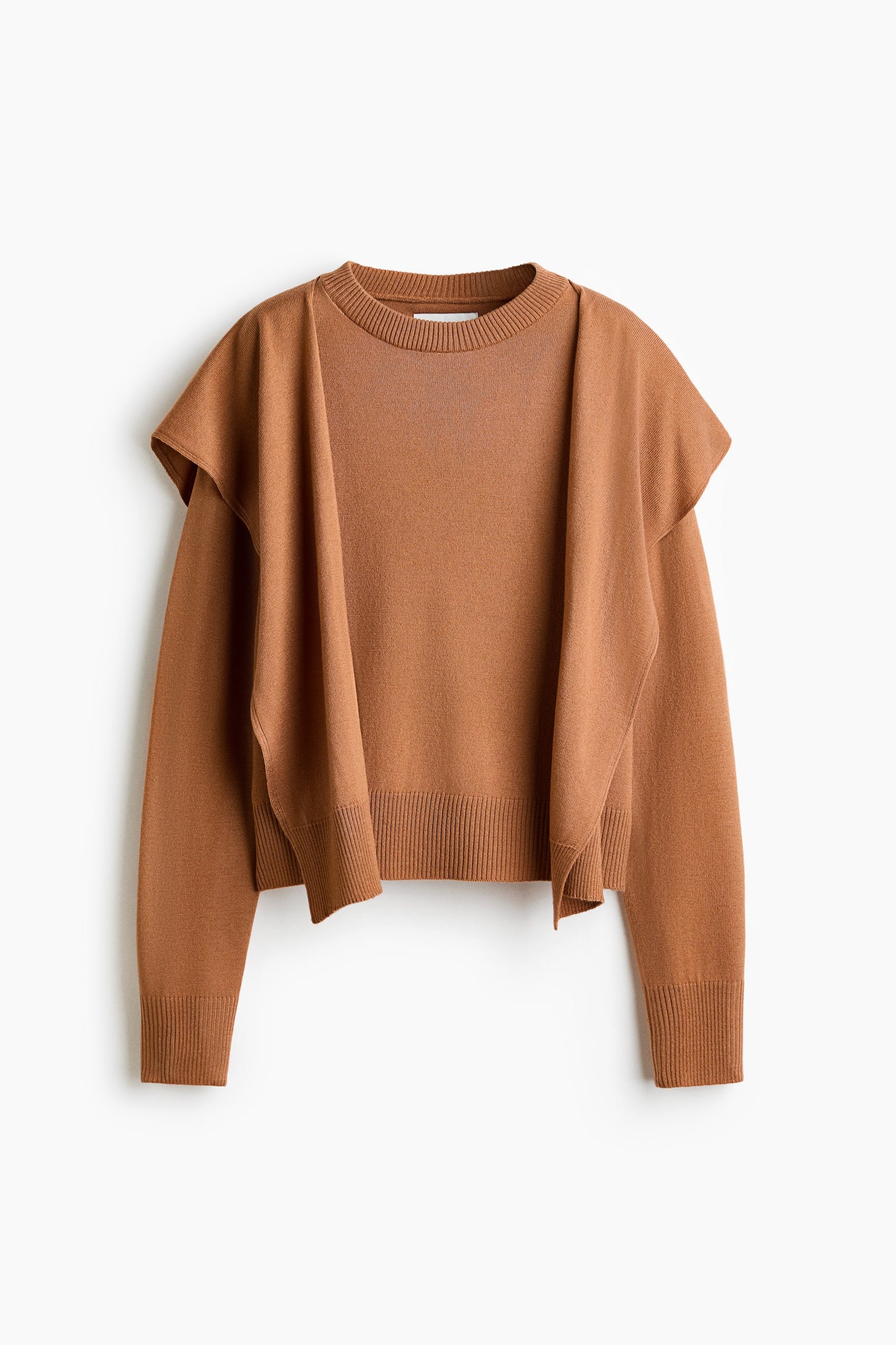 Scarf-detail jumper